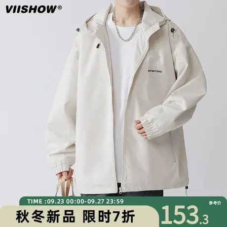 VIISHOW冲锋夹克款春秋季美式春秋潮牌户外机能防风痞帅夹克外套商品大图