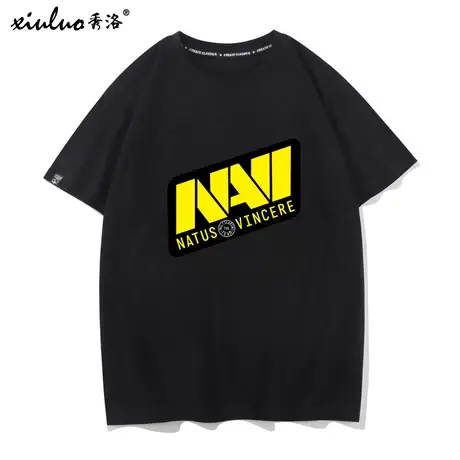 秀洛Natus Vincere队服CSGO反恐电竞DOTA2乌克兰NAVI战队短袖T恤商品大图