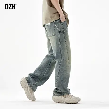 男士微喇牛仔裤男2024新款美式痞帅高级感裤子男款休闲裤男春秋款商品大图