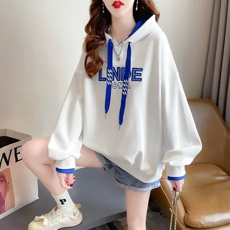 卫衣女春秋季韩版宽松设计感小众薄款ins小个子假两件上衣外套潮商品大图