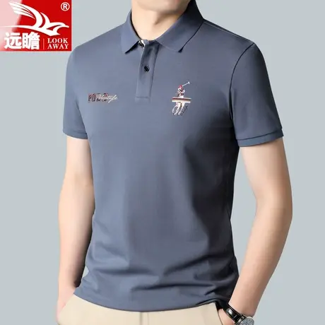 男款短袖t恤男夏季薄款2022新款男士保罗夏天百搭潮流polo衫体恤商品大图