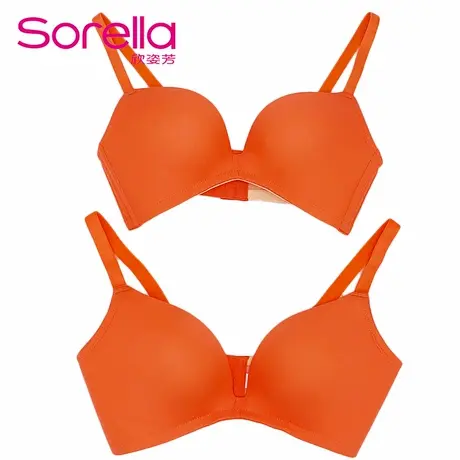 欣姿芳下厚薄款聚拢文胸无钢圈收副乳舒适减压上托光面内衣女6255图片