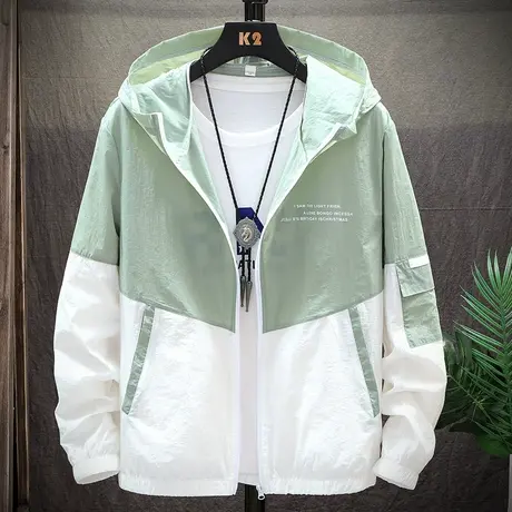 男士夏季2023新款防晒上衣服透气韩版潮流薄款夹克春夏天外套百搭商品大图