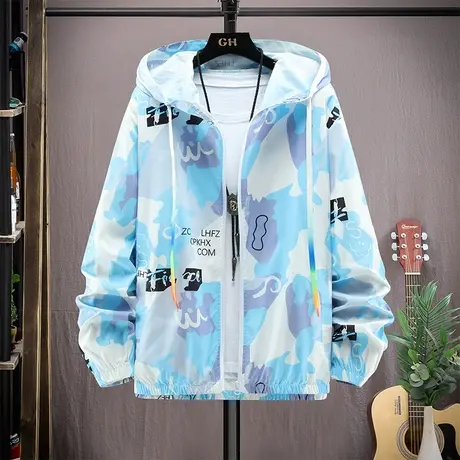 薄款防晒服12岁男孩13青少年学生14夏天户外防晒衣15大童透气外套商品大图