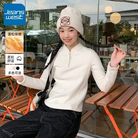 KV真维斯户外抓绒衣女款秋冬2025新款摇粒绒卫衣运动休闲外套内胆商品大图