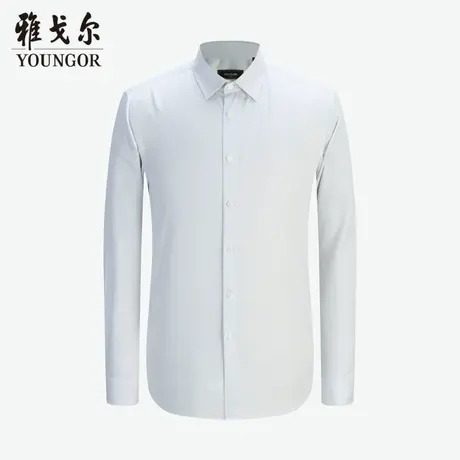 雅戈尔奥莱 商场同款男士长袖衬衫秋季新款官方商务休闲衬衫商品大图