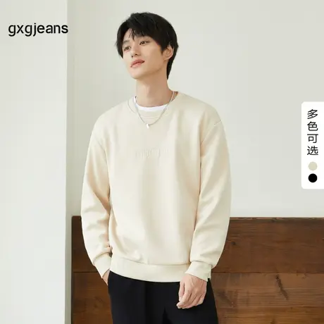 gxg jeans男装2023年秋季新款圆领卫衣JED13108544商品大图