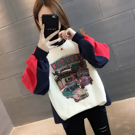 卫衣2024年新款女装韩版春秋季春款春装宽松女士薄款上衣外套爆款商品大图