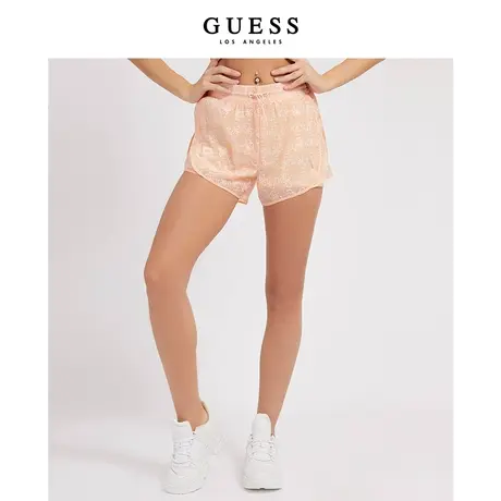 【38上新季】GUESS 女印花舒适ins运动超短裤V2GD16WDEZ0商品大图