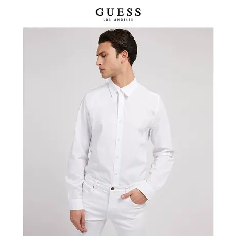 【38上新季】GUESS男士法式翻领长袖衬衫图片