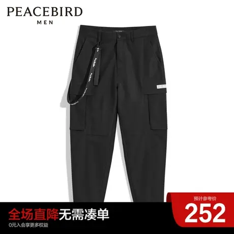 太平鸟男装奥莱 时尚流工装裤男商品大图
