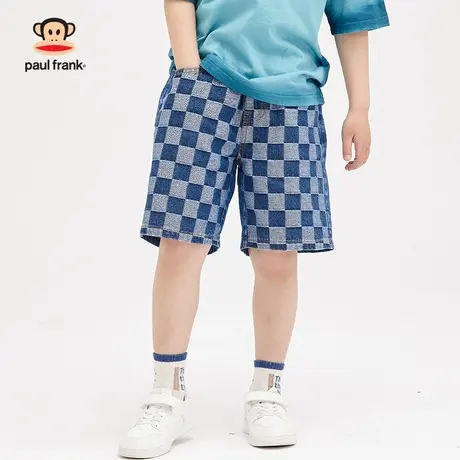 大嘴猴童装男童牛仔短裤2023年夏季新品中大童外穿儿童薄款五分裤商品大图