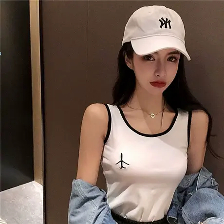 吊带背心女春装2023新款时尚性感外穿无袖上衣修身显瘦内搭打底衫图片