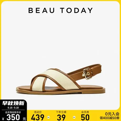 BeauToday凉鞋女款BT罗马凉鞋女新款波西米亚凉鞋法式凉鞋泰国鞋图片