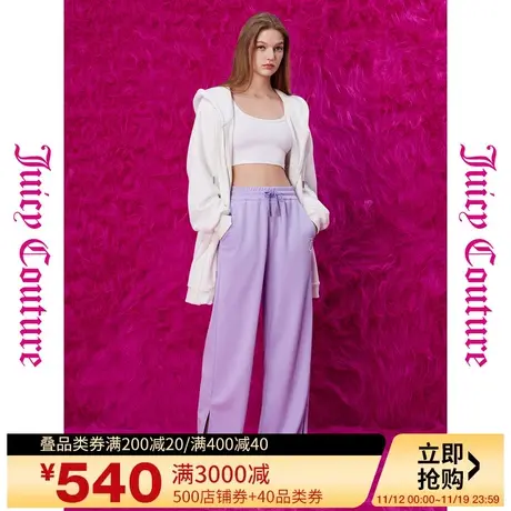 Juicy Couture橘滋23秋冬新款印花女式阔腿休闲裤商品大图