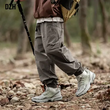 男士山系机能户外速干伞兵冲锋裤男宽松休闲裤子男款2023新款长裤商品大图