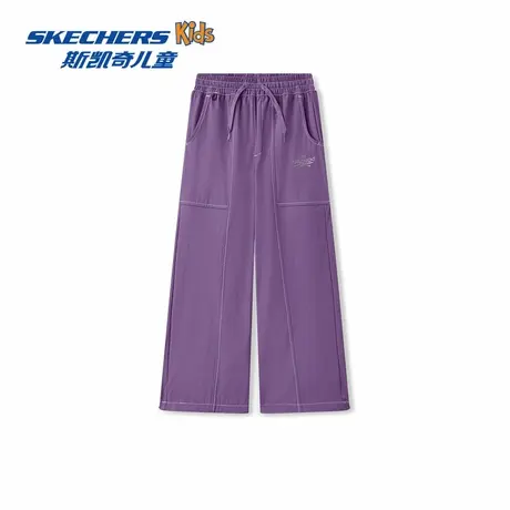 Skechers斯凯奇儿童时尚潮流百搭裤子男女款中性风宽松舒适长裤商品大图