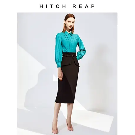 希区瑞普高端衬衫女设计感小众2023春名媛上衣法式气质修身半身裙商品大图