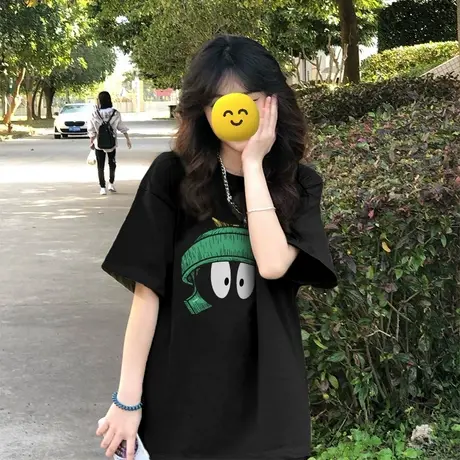 纯棉正肩t恤上衣女短袖夏季2023新款法式设计感小众独特别致欧货图片