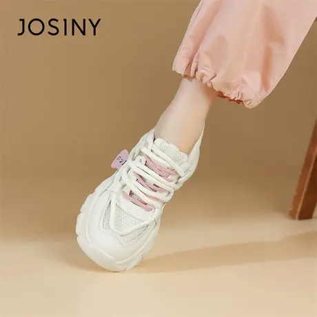 Josiny/卓诗尼厚底老爹鞋女2024新款春季爆款原创小众运动女鞋子商品大图