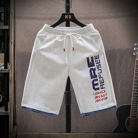 夏季男士短裤宽松休闲潮流薄款运动沙滩裤潮牌百搭五分裤大码中裤商品大图