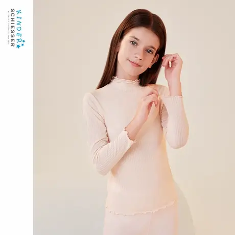 SCHIESSER舒雅秋冬儿童女童50S天丝莫代尔亲肤睡衣套头家居上衣图片