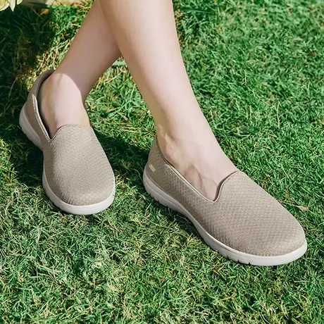 Skechers斯凯奇夏女鞋休闲鞋浅口单鞋一脚蹬软底女鞋软底舒适透气商品大图