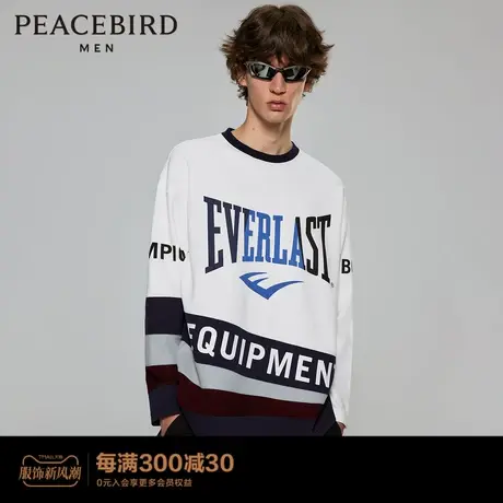 【AIRxPEACE】太平鸟男装 EVERLAT圆领衣潮流印花卫衣BYBFD2112图片