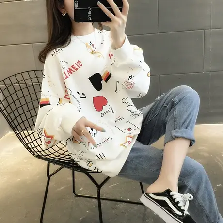 卫衣2024年新款女装韩版春秋季春款春装宽松女士薄款上衣外套爆款商品大图