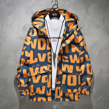 工装夹克2023春秋新款男士外套春装潮流休闲青少年潮牌春季上衣服商品大图