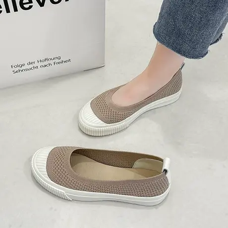 老北京布鞋女春季镂空新款透气孕妇一脚蹬懒人鞋轻便浅口休闲女鞋商品大图