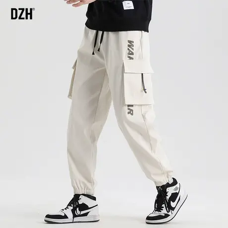 男士束脚休闲裤子男春季2024新款工装裤美式潮牌痞帅哈伦休闲长裤商品大图
