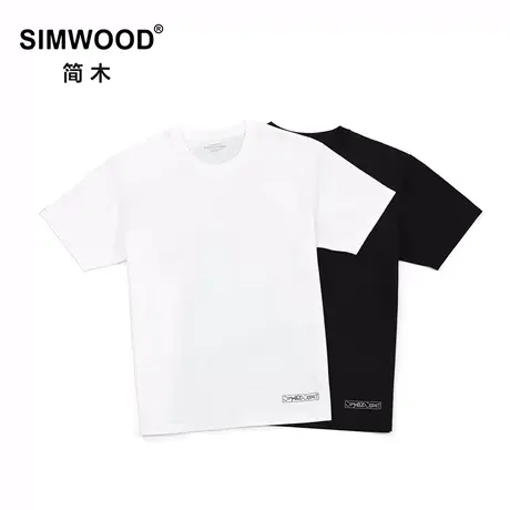 Simwood简木男装【合体版型】180g新疆长绒棉速干微弹男士短袖T恤商品大图