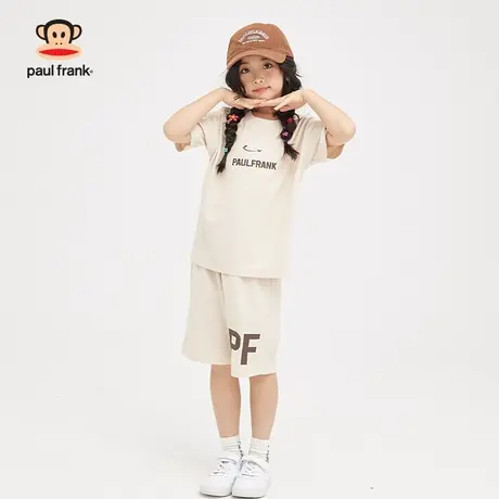 大嘴猴童装男女童短袖套装2023年夏季新品半袖中大儿童套装商品大图