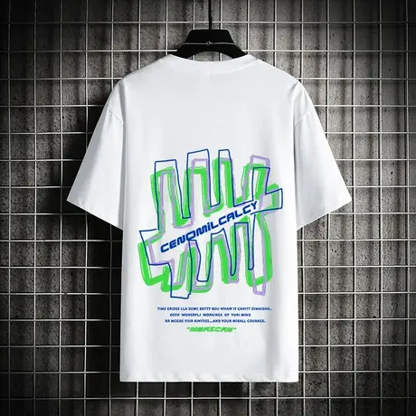 夏季男孩潮流短袖t恤12岁大童14初中学生棉感半袖15青少年16夏装商品大图