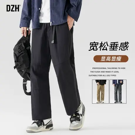 男士冲锋裤休闲长裤男宽松裤子男款伞兵裤男裤秋款2023新款直筒裤商品大图