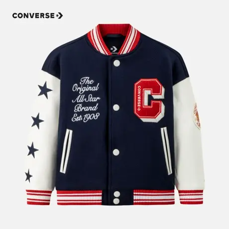 converse匡威儿童装男童中国龙图案棉衣2025新款婴童棉服外套潮图片