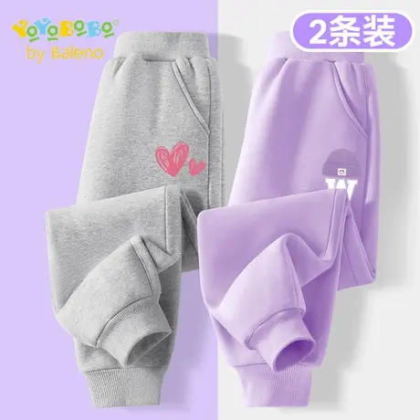 班尼路童装YBB系列儿童裤子女孩秋季运动裤女童春秋款宽松休闲裤商品大图
