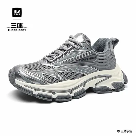 HLA/海澜之家三体联名复古科技感时尚休闲鞋增高透气运动老爹鞋男商品大图