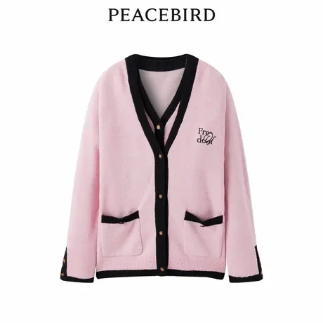 太平鸟女装冬季新款小香两件套线开衫A1EDD4142商品大图