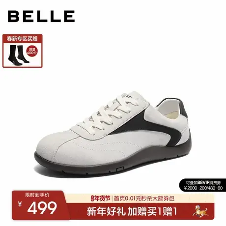 百丽男士休闲运动跑步阿甘德训板鞋男2026春季新款赛车鞋A2335AM6图片