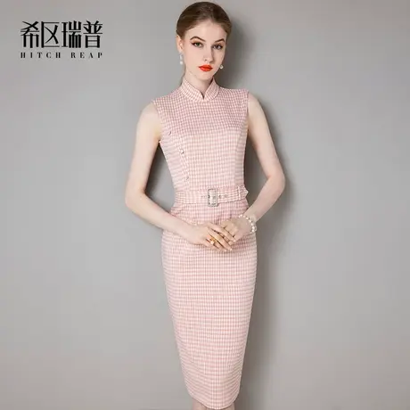 高端新式素雅改良旗袍年轻款连衣裙女夏季无袖高考名媛日常小礼服商品大图