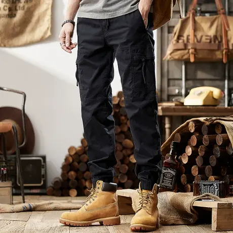 Modi Nick/摩帝尼克宽松大码男士工装裤直筒潮流长裤百搭休闲男裤商品大图