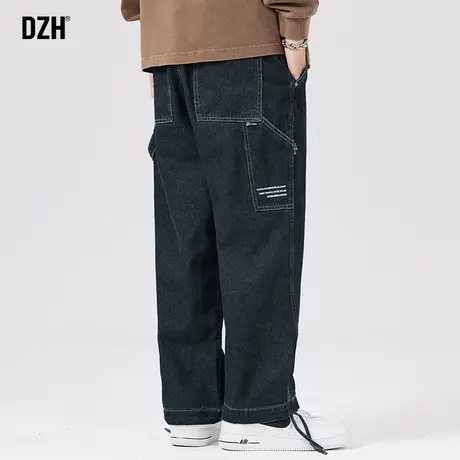 男士直筒牛仔裤春夏男款大码宽松潮牌休闲裤子2023新款长裤阔腿裤商品大图
