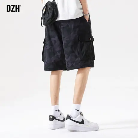 男生工装短裤男款夏季运动宽松五分裤休闲潮牌裤子2023新款半截裤商品大图