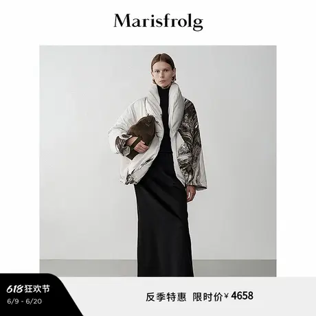 【艺术家灵感】Marisfrolg玛丝菲尔冬白鹅绒保暖羽绒外套商品大图