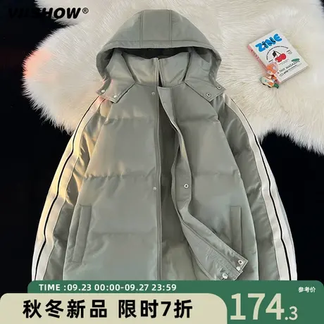 VIISHOW面包服ins潮日系宽松棉服男生冬季2023年新款棉衣棉袄外套商品大图