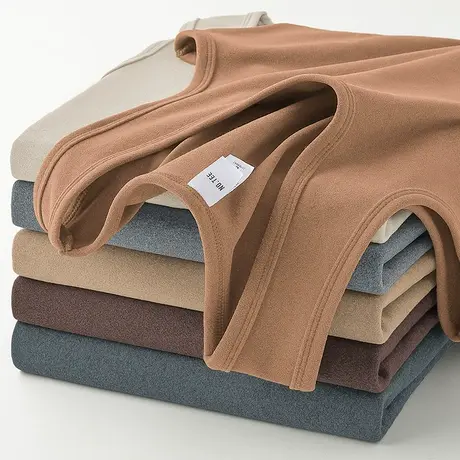 300g重磅德绒背心男保暖双面绒运动坎肩篮球无袖t恤秋冬打底马甲商品大图