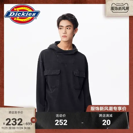 Dickies 男女情侣春夏连帽多口袋保暖上衣宽松 美式卫衣 工装图片