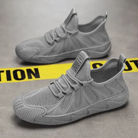 男鞋春季2024新款男士休闲运动网面透气防滑耐磨工地工作劳保潮鞋商品大图